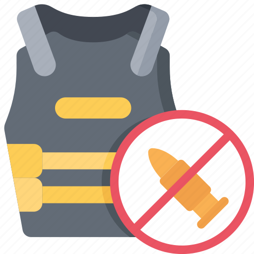 Bullet, enforcement, jacket, law, policing, proof, vest icon - Download on Iconfinder