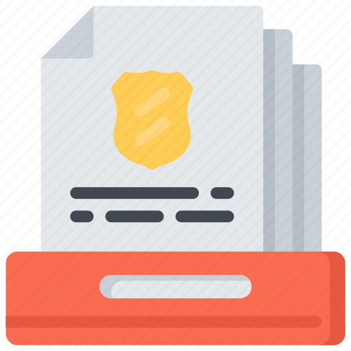 Documents, enforcement, files, law, police, policing icon - Download on Iconfinder