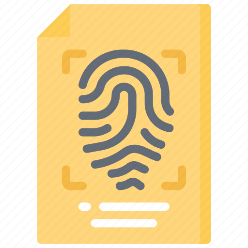 Enforcement, finger, law, policing, print, records icon - Download on Iconfinder