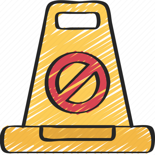 Cone, enforcement, law, police, policing, warning icon - Download on Iconfinder