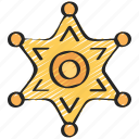 badge, enforcement, law, police, policing, sheriff