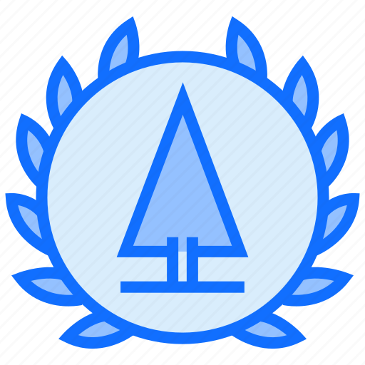 Badge, achievement, tree icon - Download on Iconfinder