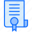 file, document, badge, certificate 
