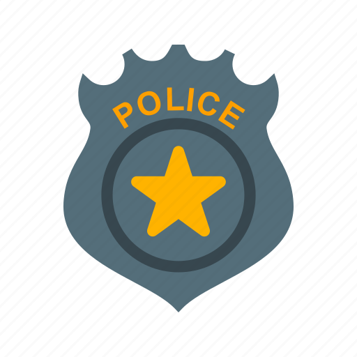 Badge, emblem, enforcement, gold, law, police, sign icon - Download on Iconfinder