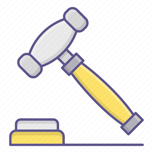 Auction, gavel, hammer, law icon - Download on Iconfinder