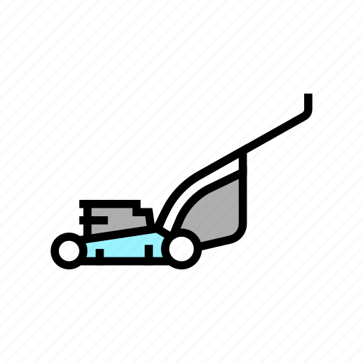 Lawn, mower, cut, grass, mover, electrical icon - Download on Iconfinder