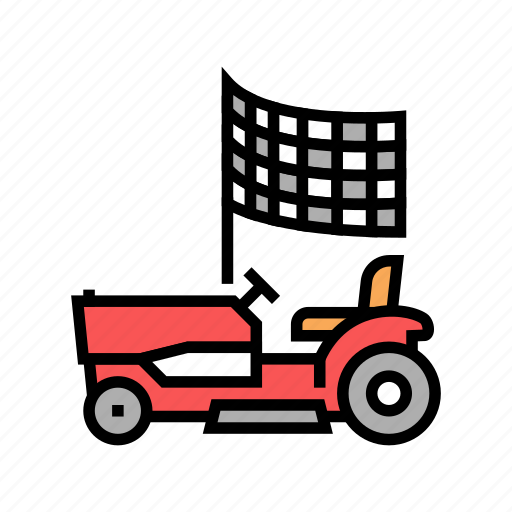 Race, lawn, mower, mover, electrical, gasoline icon - Download on Iconfinder