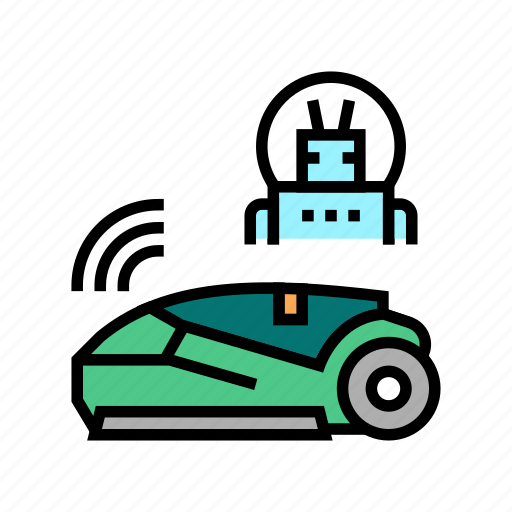 Smart, automatical, lawn, mower, mover, electrical icon - Download on Iconfinder