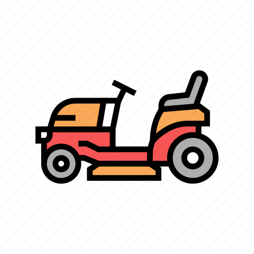 Tractor, lawn, mower, mover, electrical, gasoline icon - Download on Iconfinder