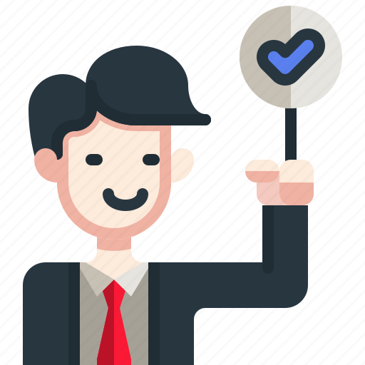 Checked, businessman, man, credibility, tick, mark icon - Download on Iconfinder