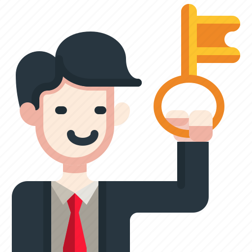 Key, leadership, businessman, finance, success icon - Download on Iconfinder