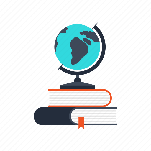 Books, education, geography, globe, map, navigation, school icon - Download on Iconfinder