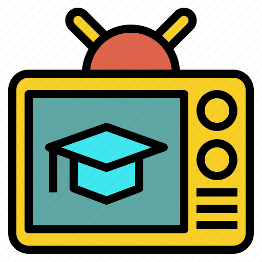 Broadcast, channel, education, live, study, tv icon - Download on Iconfinder