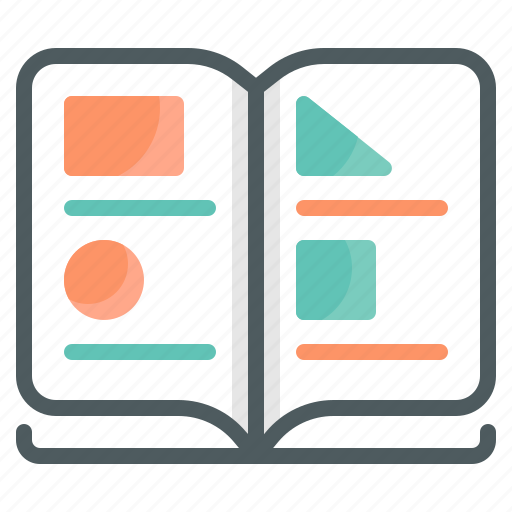 Book, education, geometry, learning, school, shape icon - Download on Iconfinder
