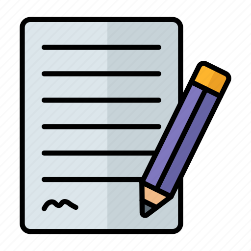 Contract, legal, agreement, signature, pencil, papers, divorce papers icon - Download on Iconfinder