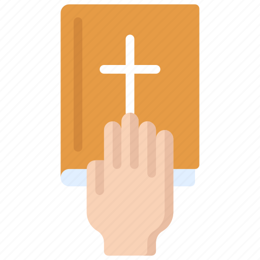 Hand, on, bible, swear, oath, court icon - Download on Iconfinder