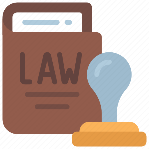 Stamp, law, book, research, reading, laws, official icon - Download on Iconfinder