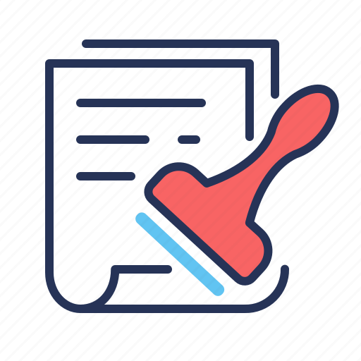 Documents, legal, preparation, stamp icon - Download on Iconfinder