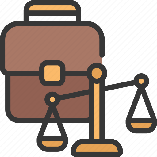 Justice, briefcase, job, scales icon - Download on Iconfinder
