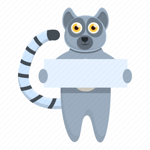Lemur, banner, animal, wild icon - Download on Iconfinder