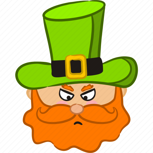 Leprechaun, evil, angry, avatar, man, user icon - Download on Iconfinder