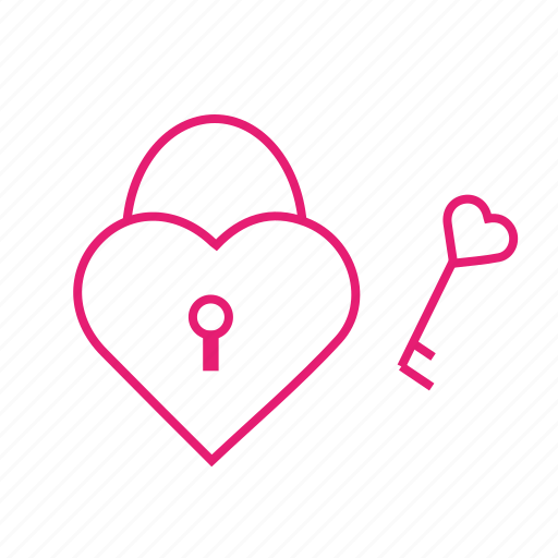 Heart, key, lock, love, valentines icon - Download on Iconfinder