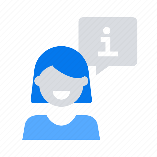 Information, support, woman icon - Download on Iconfinder