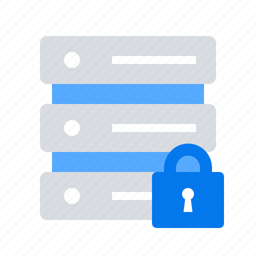 Lock, storage, server protection icon - Download on Iconfinder