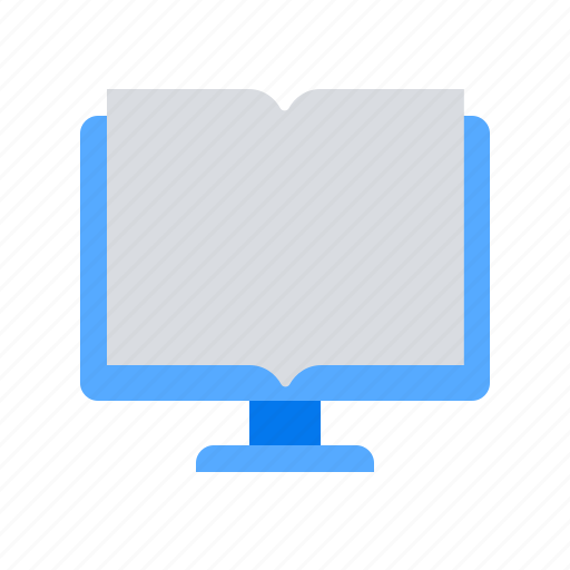 Book, computer, online reading icon - Download on Iconfinder