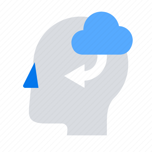 Cloud, mind, online education icon - Download on Iconfinder