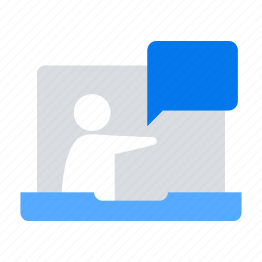 Lecturer, online lecture, presenation icon - Download on Iconfinder