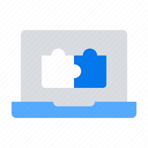 Laptop, puzzle, problem solving icon - Download on Iconfinder