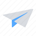 email, send, paper plane