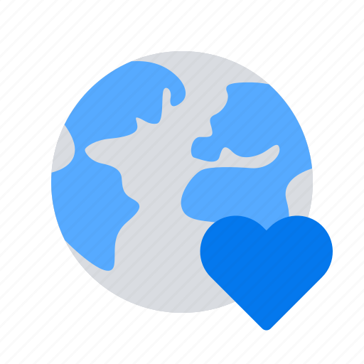 Earth, favourite, heart icon - Download on Iconfinder