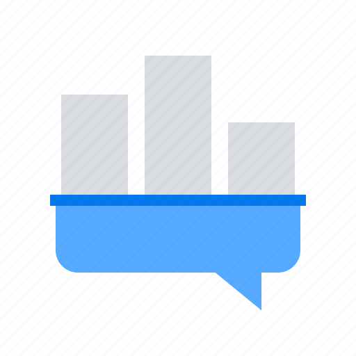 Analytics, message bubble, sales report icon - Download on Iconfinder