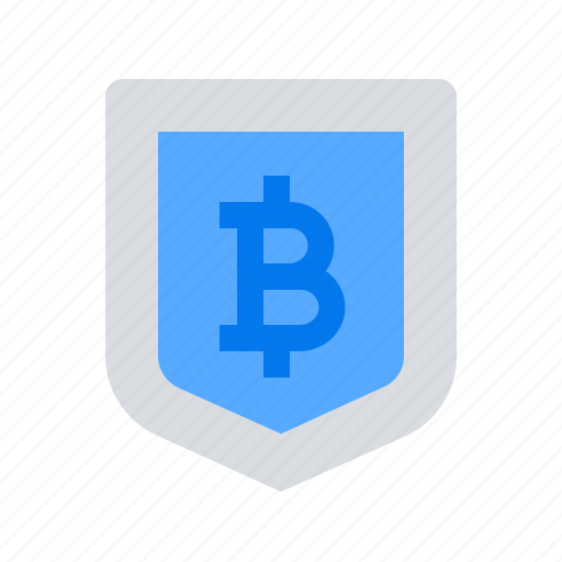 Bitcoin, secure, shield icon - Download on Iconfinder