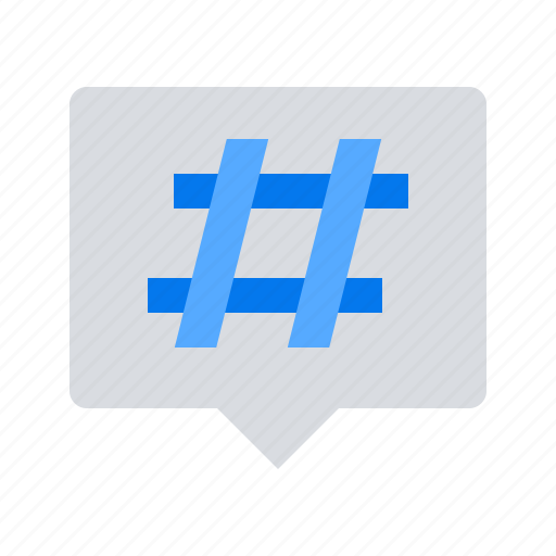 Hashtag, message icon - Download on Iconfinder on Iconfinder