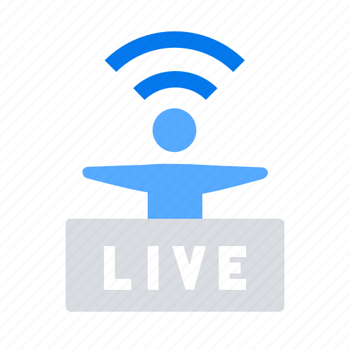 Live, stream, streaming icon - Download on Iconfinder