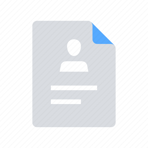 Portfolio, profile, resume icon - Download on Iconfinder