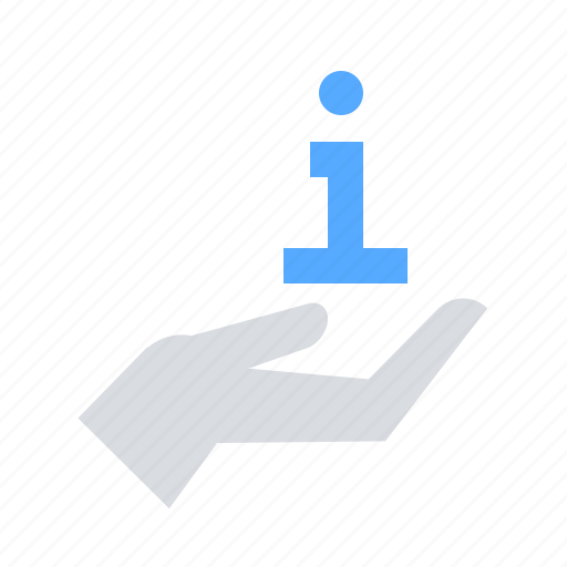 Hand, info, information icon - Download on Iconfinder