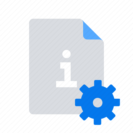 File, info, settings icon - Download on Iconfinder