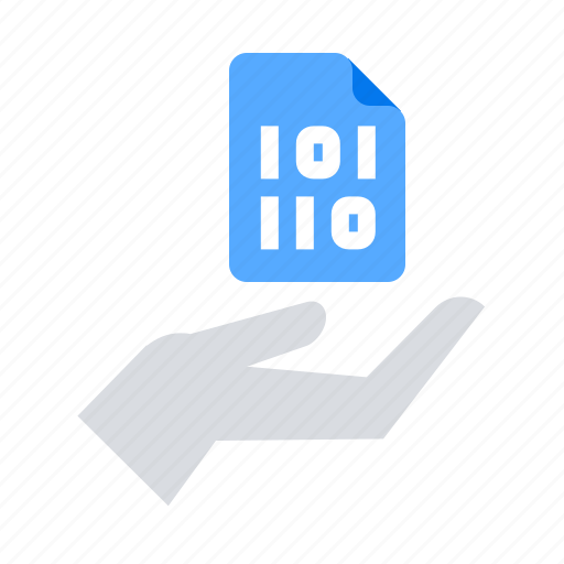 Data, hand, share icon - Download on Iconfinder