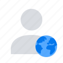 earth, globe, user