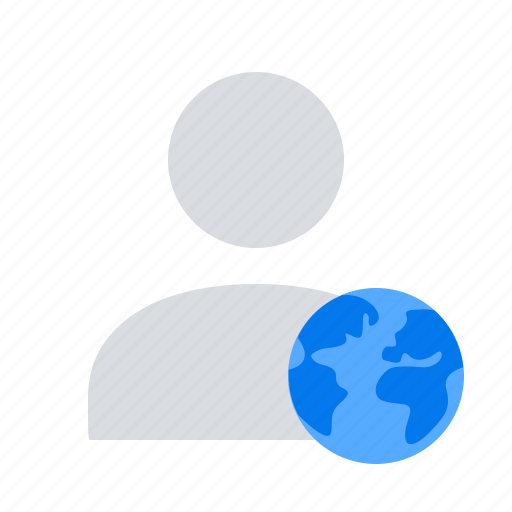 Earth, globe, user icon - Download on Iconfinder