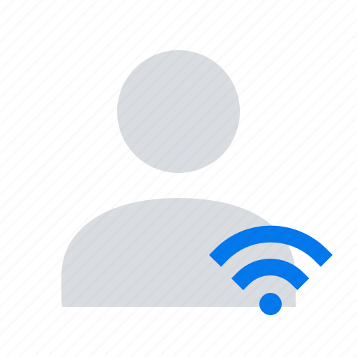 User, wifi icon - Download on Iconfinder on Iconfinder