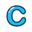 blue, c, letter, lowercase 