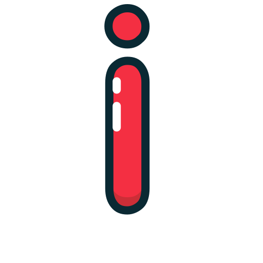 I, letter, lowercase, red icon - Free download on Iconfinder