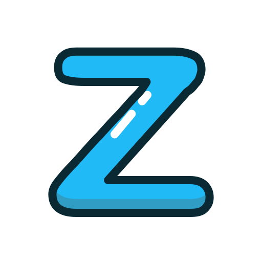 Blue, letter, lowercase, z icon - Free download
