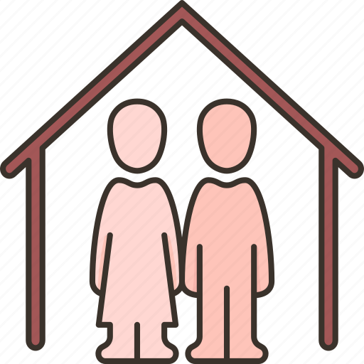 Cohabitation, house, couple, living, lifestyle icon - Download on Iconfinder