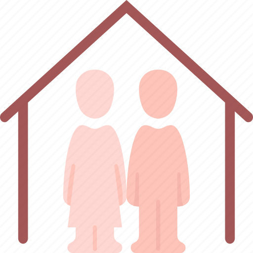 Cohabitation, house, couple, living, lifestyle icon - Download on Iconfinder